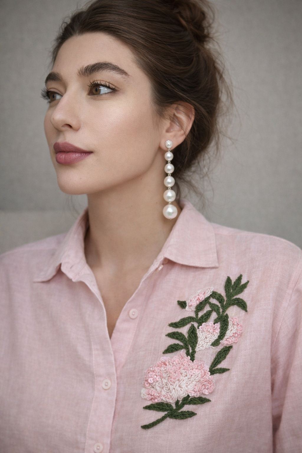 Camisa Rosé Jardim
