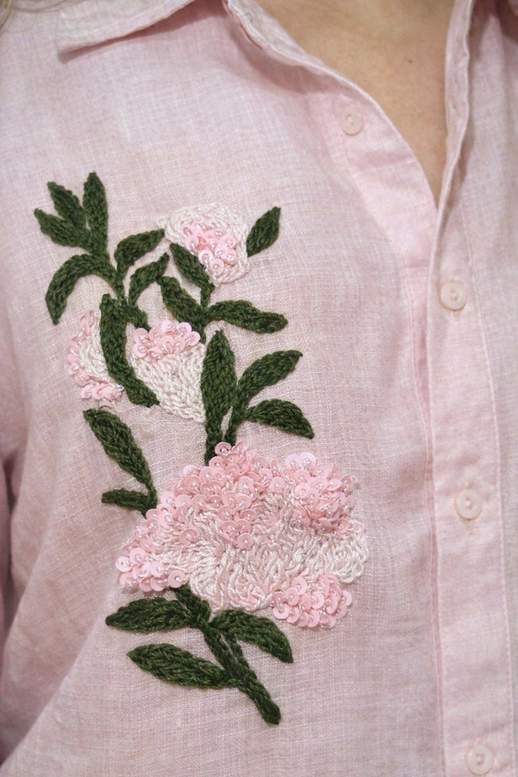 Camisa Rosé Jardim